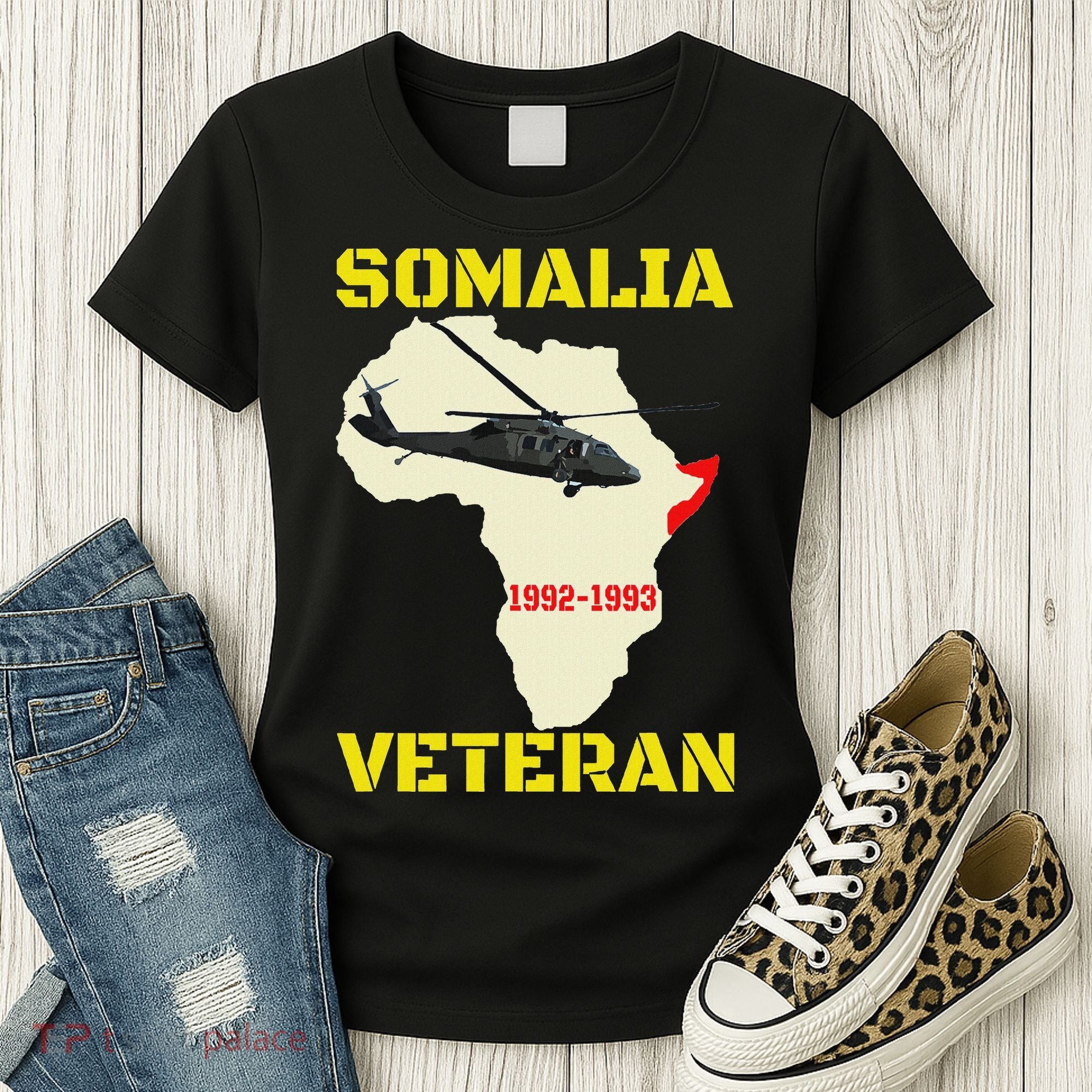 Mogadishu Somalia Veteran Operation Restore Hope War Veteran Women's T-Shirt