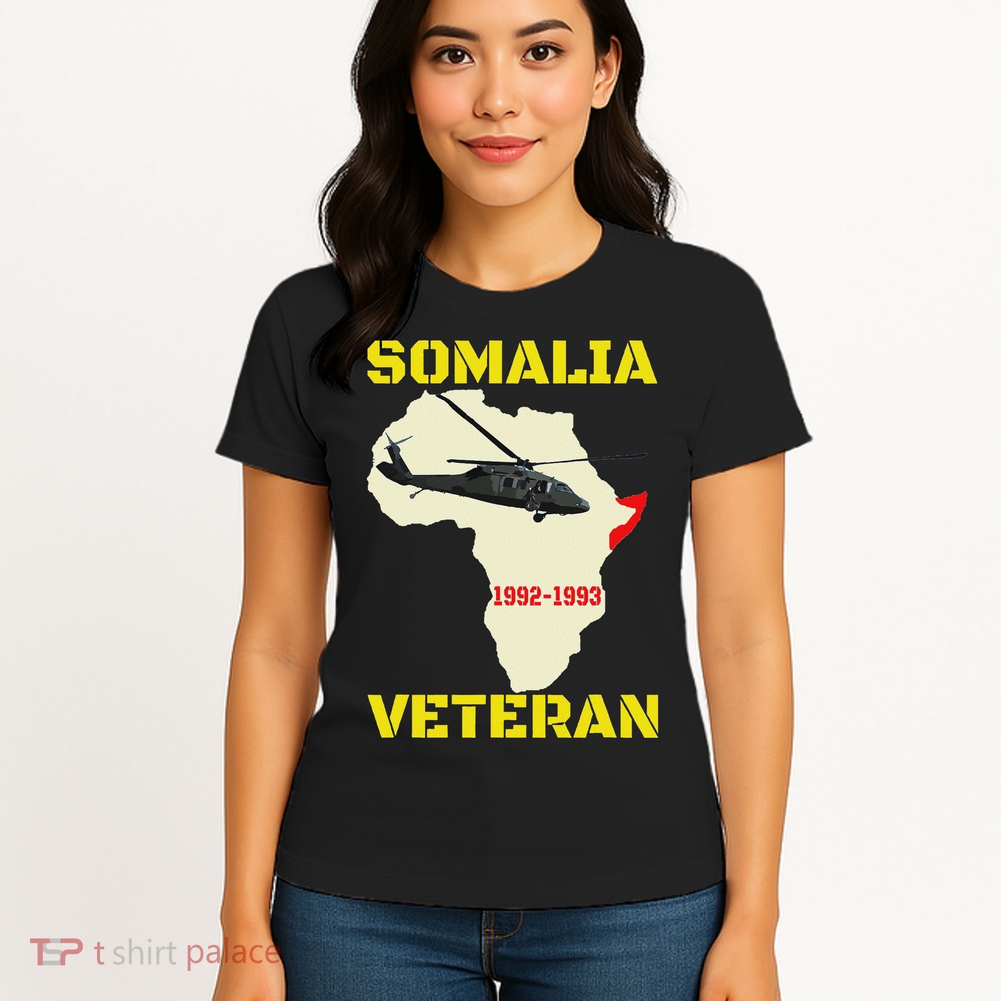 Mogadishu Somalia Veteran Operation Restore Hope War Veteran Women's T-Shirt