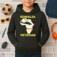 Mogadishu Somalia Veteran Operation Restore Hope War Veteran Kids Hoodie thumb 2