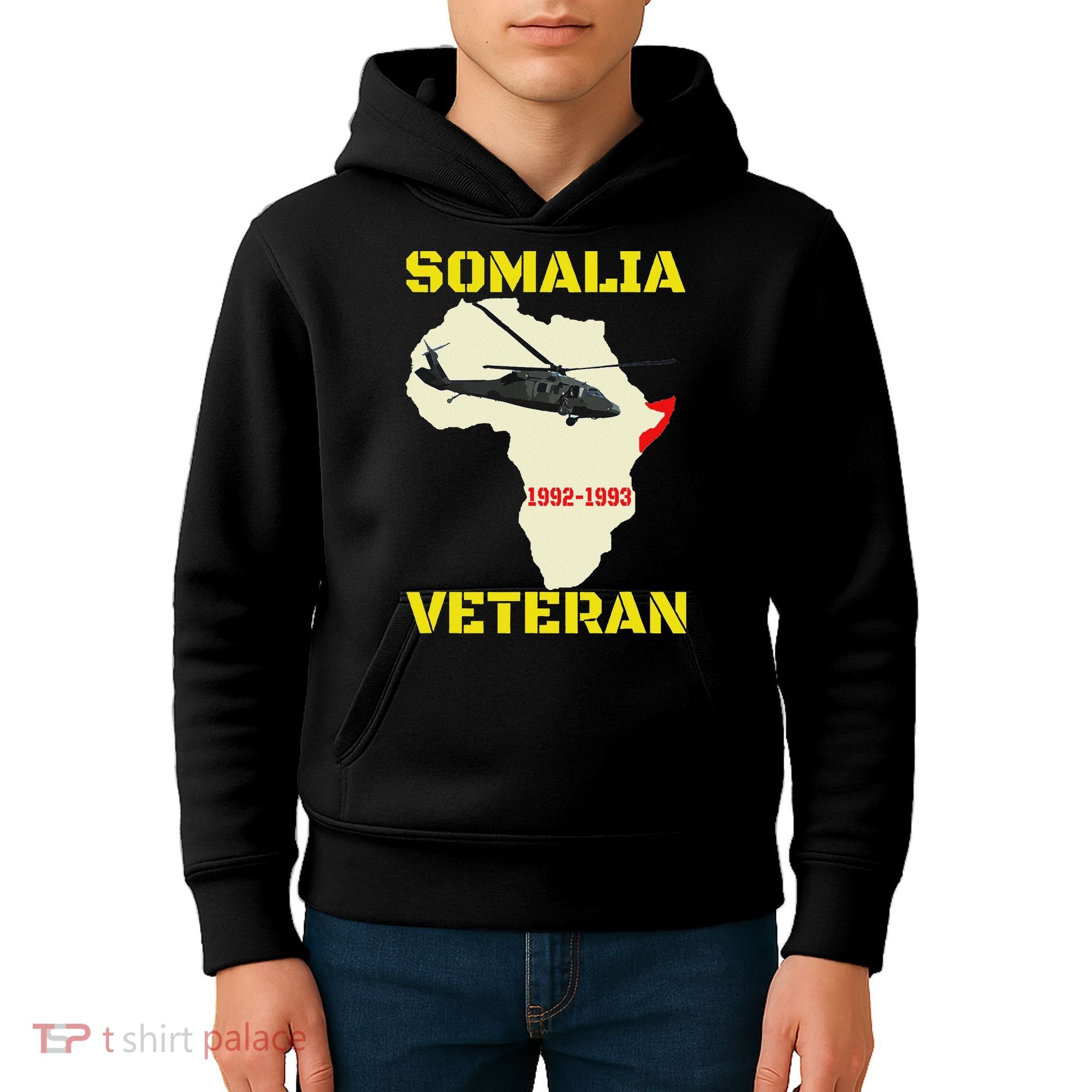 Mogadishu Somalia Veteran Operation Restore Hope War Veteran Kids Hoodie
