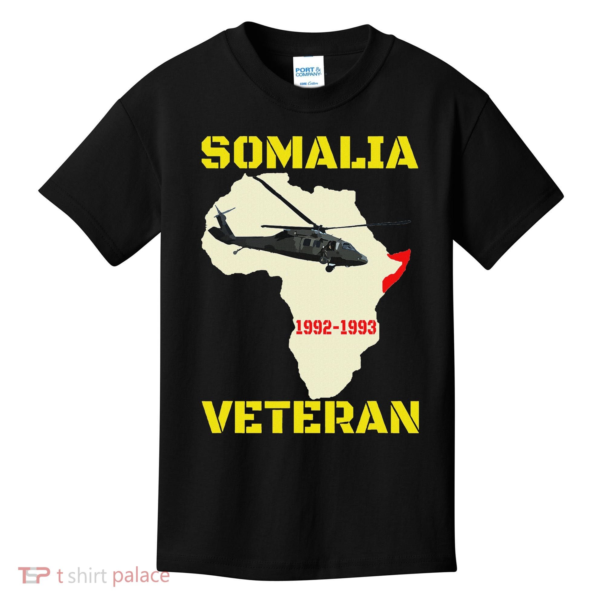 Mogadishu Somalia Veteran Operation Restore Hope War Veteran Kids T-Shirt