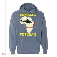 Mogadishu Somalia Veteran Operation Restore Hope War Veteran Comfort Colors Garment-Dyed Hooded Sweatshirt thumb 0