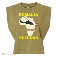 Mogadishu Somalia Veteran Operation Restore Hope War Veteran Garment-Dyed Women's Muscle Tee thumb 0