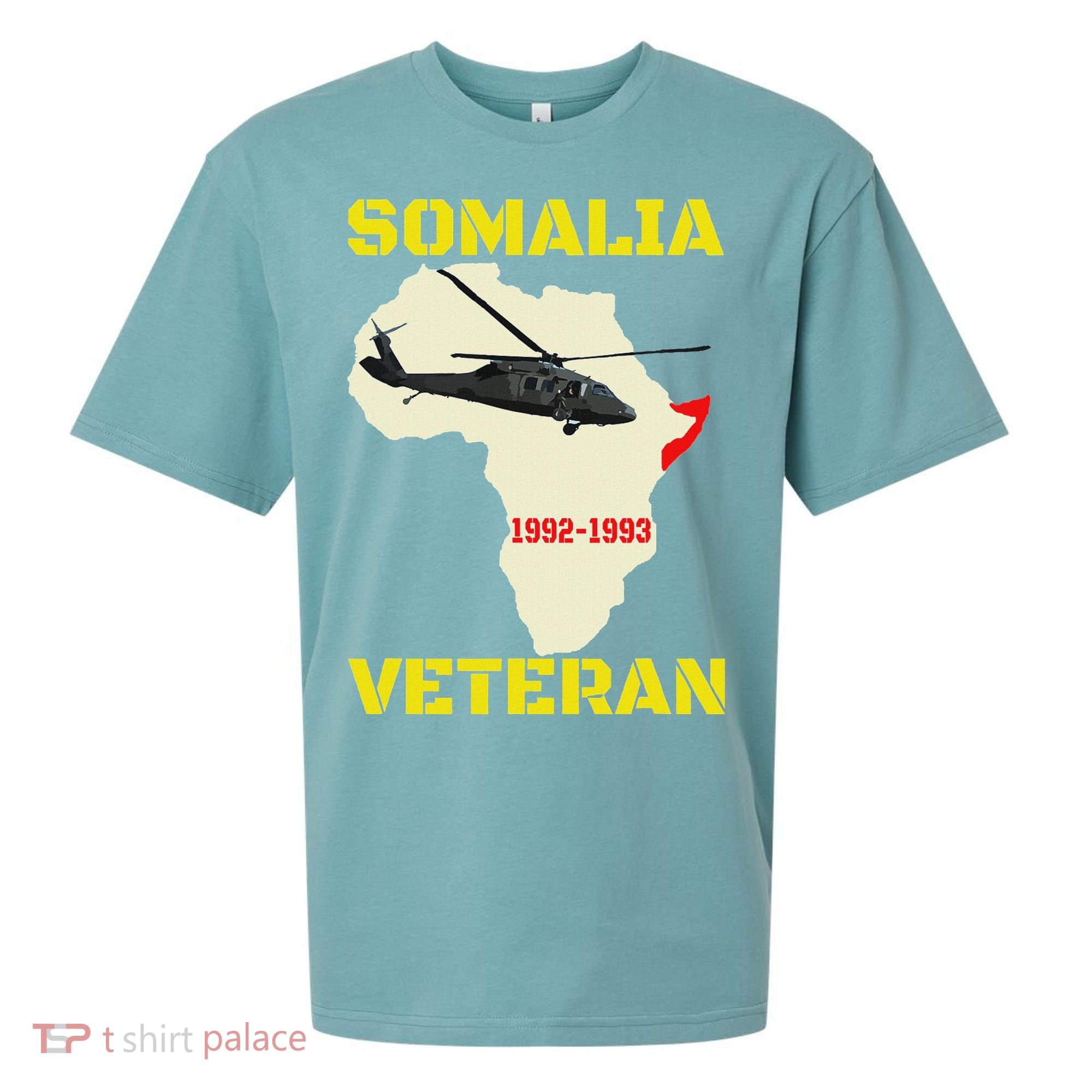 Mogadishu Somalia Veteran Operation Restore Hope War Veteran Sueded Cloud Jersey T-Shirt