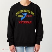 Mogadishu Somalia Veteran Operation Restore Hope War Veteran Women's Sweatshirt thumb 0