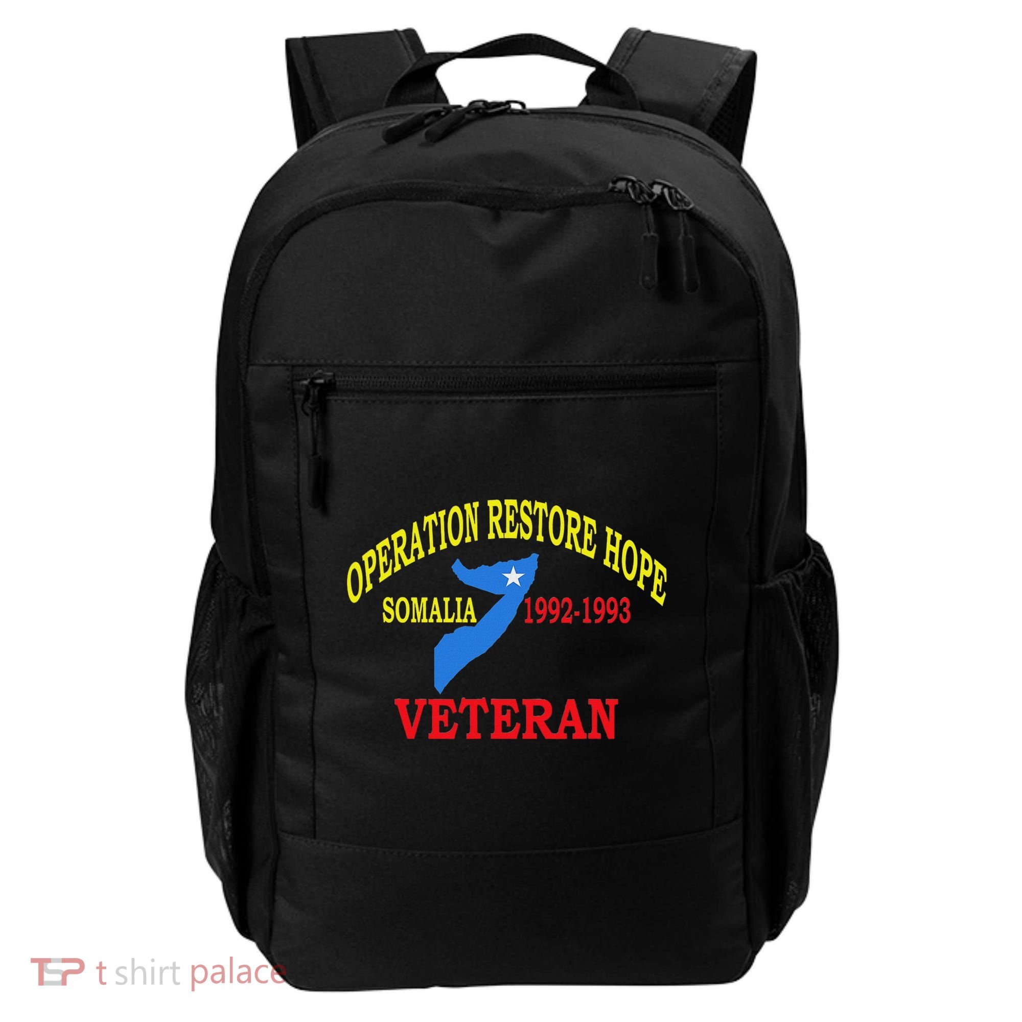 Mogadishu Somalia Veteran Operation Restore Hope War Veteran Backpack