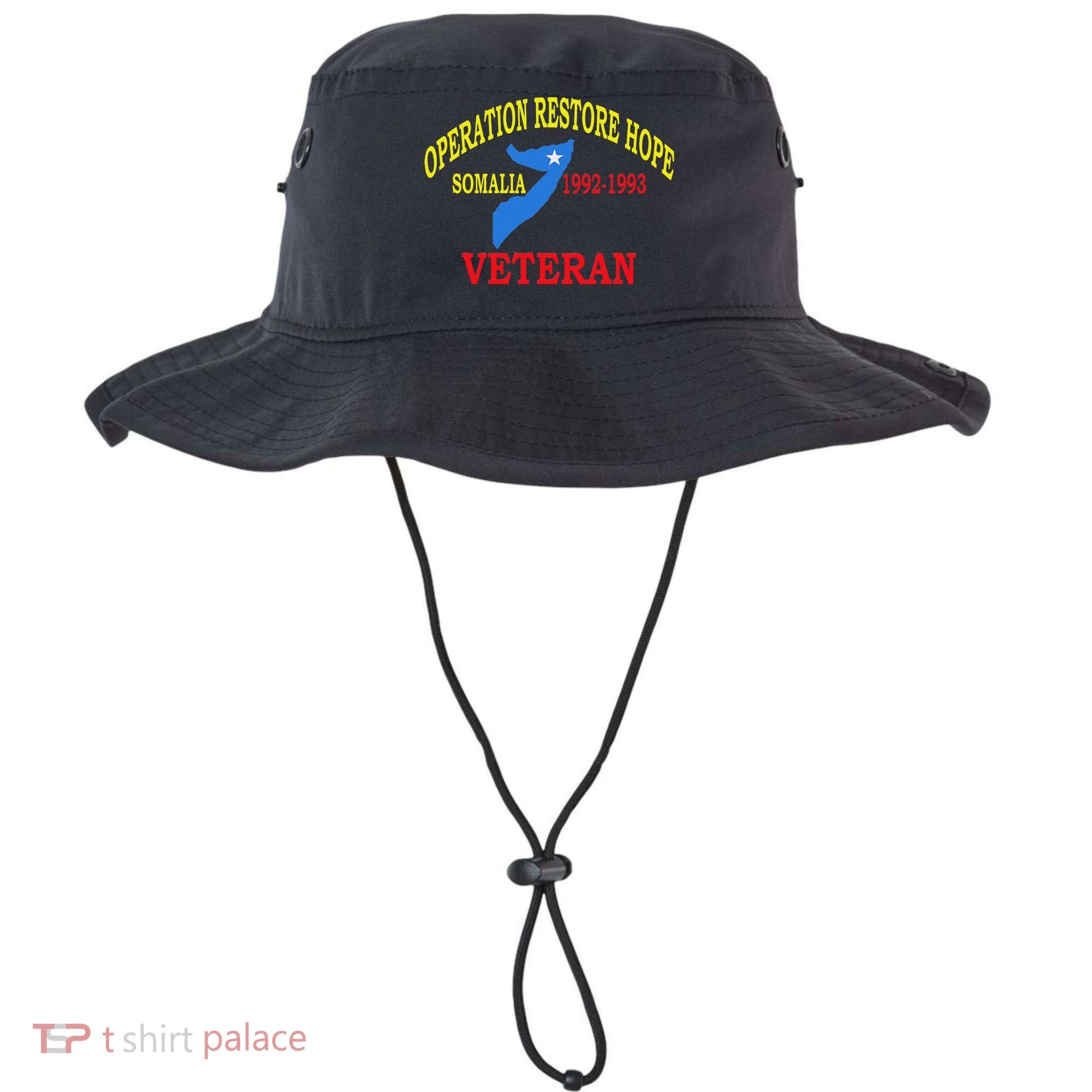Mogadishu Somalia Veteran Operation Restore Hope War Veteran Bucket Hat
