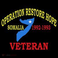 Mogadishu Somalia Veteran Operation Restore Hope War Veteran Women's Hoodie thumb 2