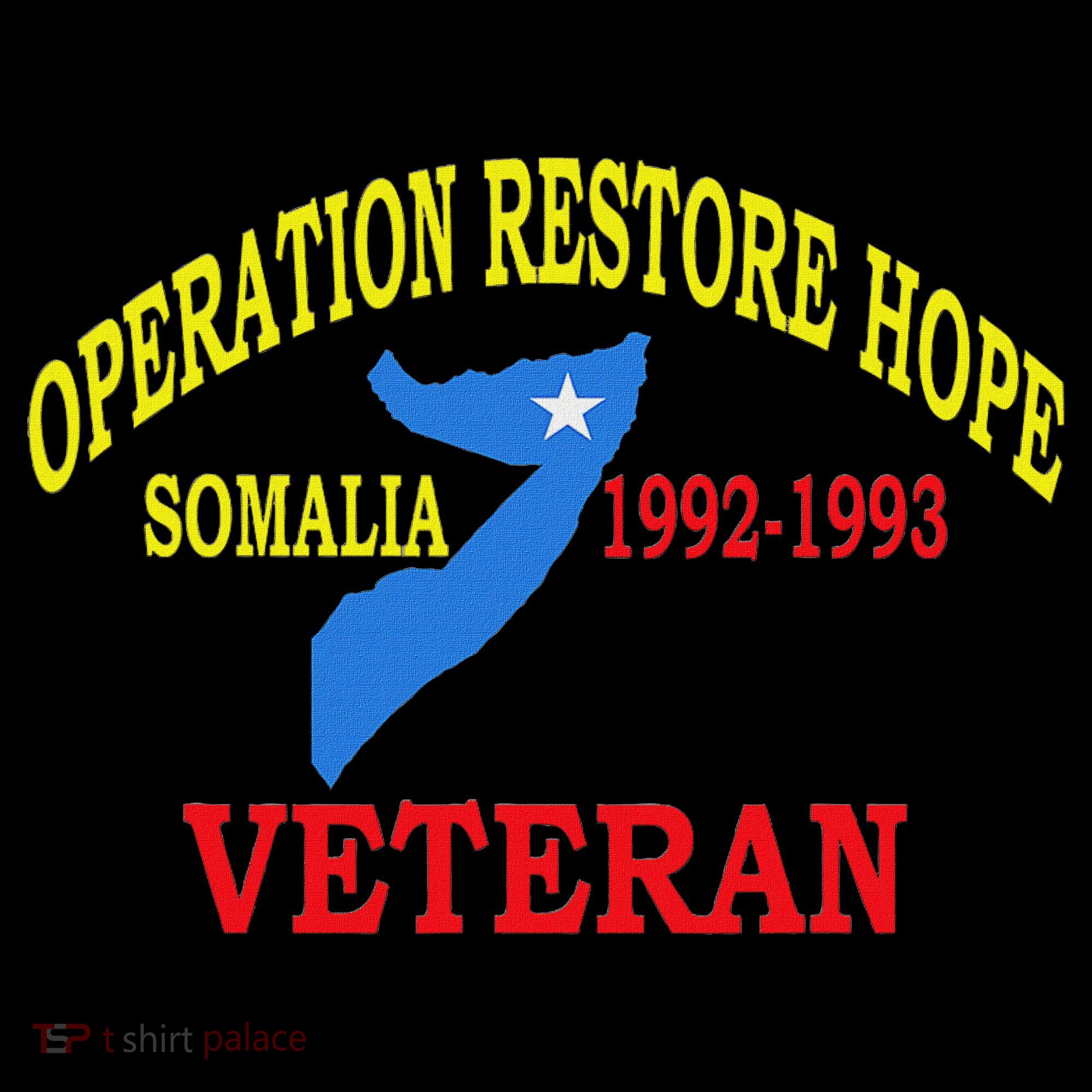 Mogadishu Somalia Veteran Operation Restore Hope War Veteran Women's Hoodie