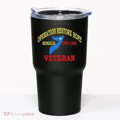 Mogadishu Somalia Veteran Operation Restore Hope War Veteran Tumbler