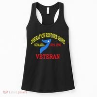 Mogadishu Somalia Veteran Operation Restore Hope War Veteran Women's Tank Top thumb 0