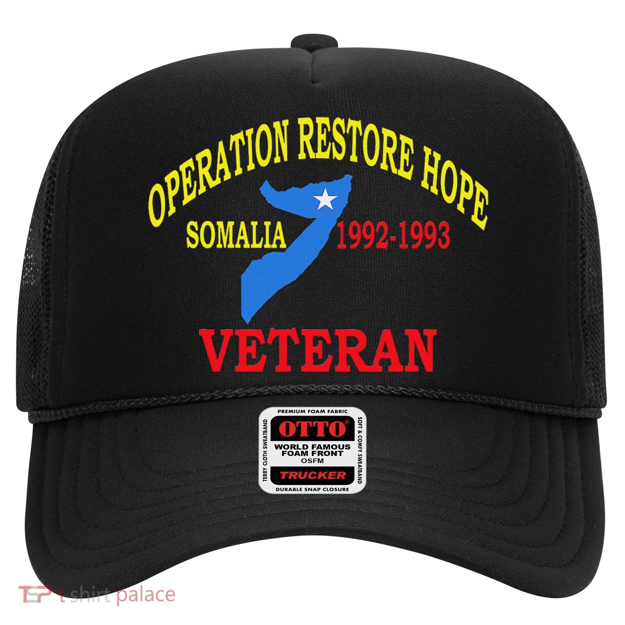 Mogadishu Somalia Veteran Operation Restore Hope War Veteran Hat