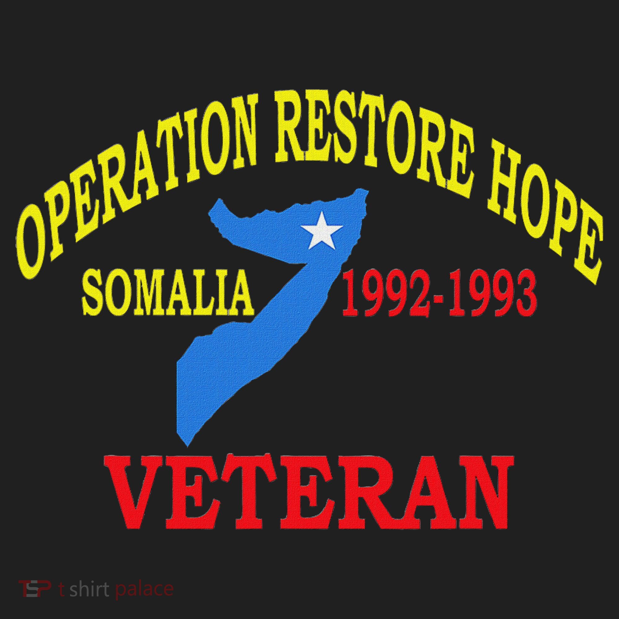 Mogadishu Somalia Veteran Operation Restore Hope War Veteran Hat