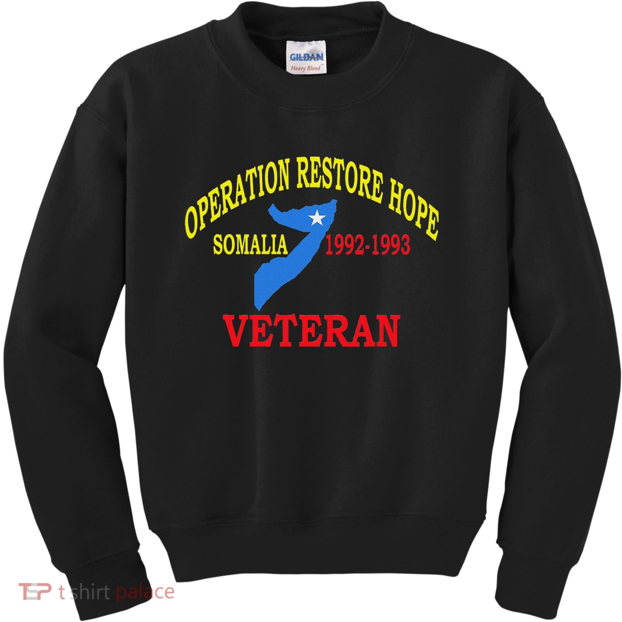 Mogadishu Somalia Veteran Operation Restore Hope War Veteran Kids Sweatshirt