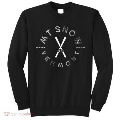 Mount Snow Vermont Graphic Vintage Ski Long Sleeve Sweatshirt