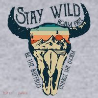 MIDWEST STAY WILD ROAM FREE Skull Cow Women's Sweatshirt thumb 2