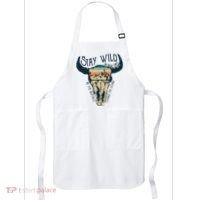 MIDWEST STAY WILD ROAM FREE Skull Cow Apron thumb 0