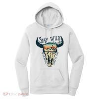 MIDWEST STAY WILD ROAM FREE Skull Cow Women's Hoodie thumb 0