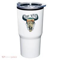 MIDWEST STAY WILD ROAM FREE Skull Cow Tumbler thumb 0