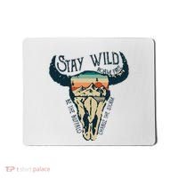 MIDWEST STAY WILD ROAM FREE Skull Cow Mousepad thumb 0