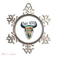 MIDWEST STAY WILD ROAM FREE Skull Cow Ornament thumb 0