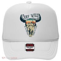MIDWEST STAY WILD ROAM FREE Skull Cow Hat thumb 0