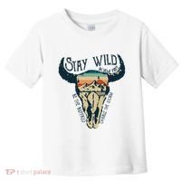 MIDWEST STAY WILD ROAM FREE Skull Cow Toddler T-Shirt thumb 0