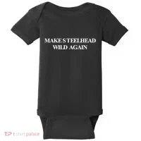 Make Steelhead Wild Again Baby Bodysuit thumb 0