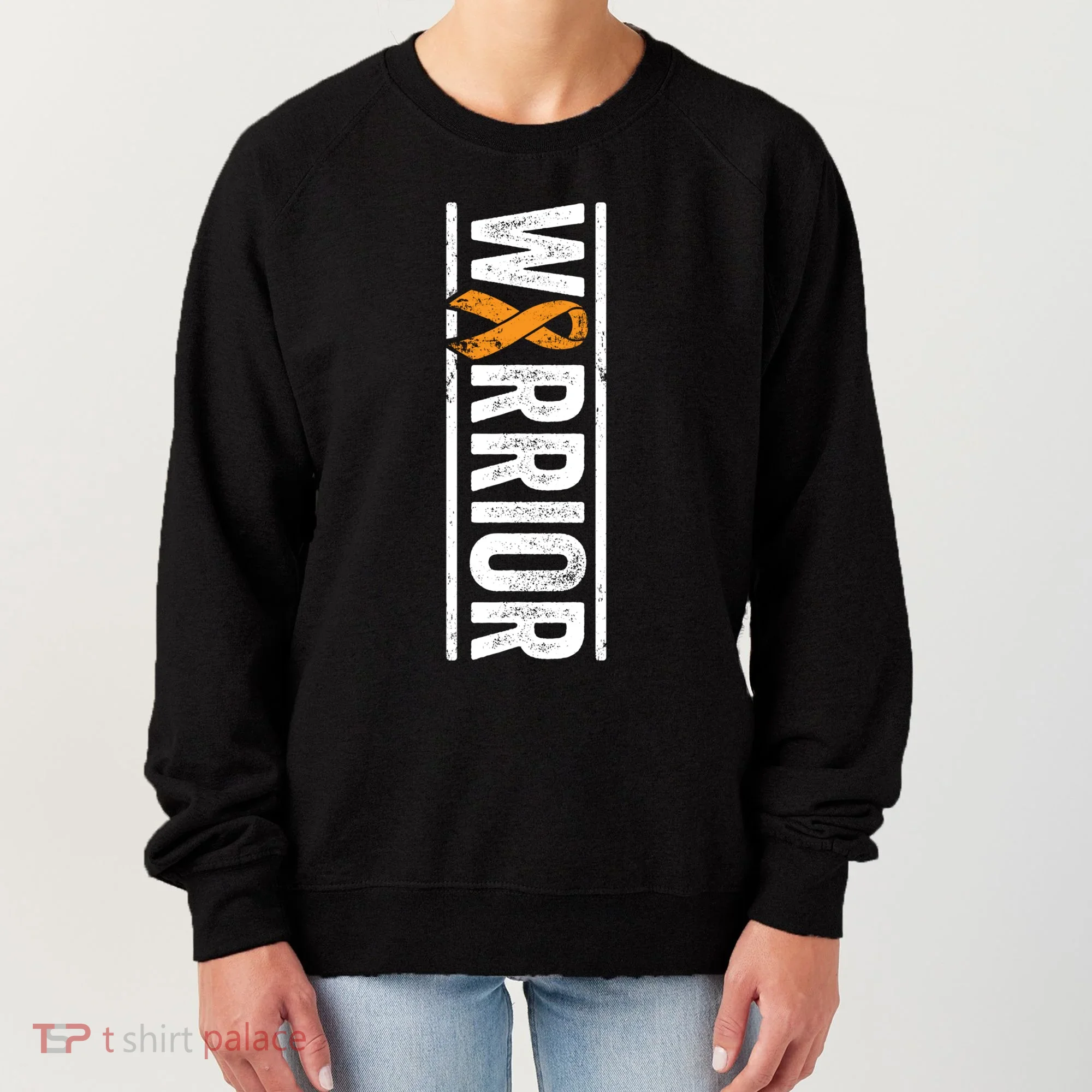 Multiple Sclerosis Warrior Gift Vertical Ms Awareness Ribbon Gift Women's Sweatshirt