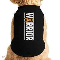 Multiple Sclerosis Warrior Gift Vertical Ms Awareness Ribbon Gift Doggie Tank thumb 0