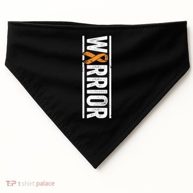 Multiple Sclerosis Warrior Gift Vertical Ms Awareness Ribbon Gift USA-Made Doggie Bandana