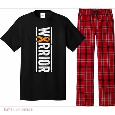 Multiple Sclerosis Warrior Gift Vertical Ms Awareness Ribbon Gift Pajama Set