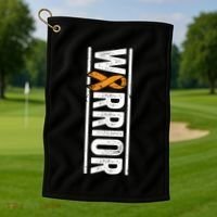 Multiple Sclerosis Warrior Gift Vertical Ms Awareness Ribbon Gift Golf Towel thumb 1