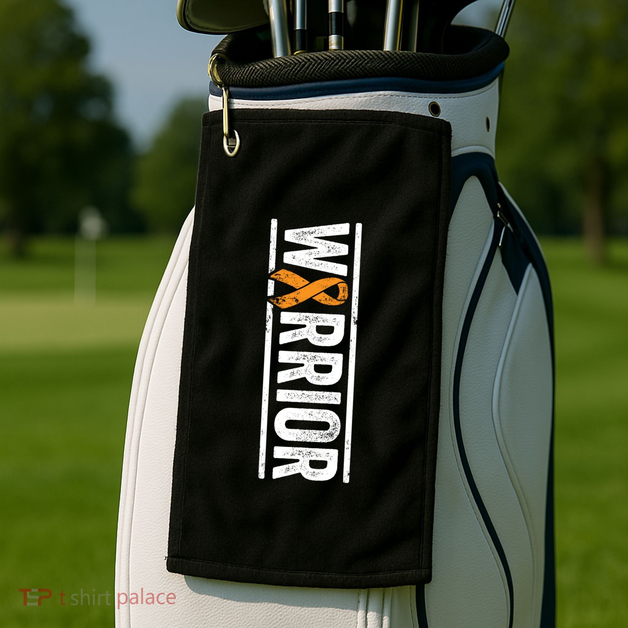 Multiple Sclerosis Warrior Gift Vertical Ms Awareness Ribbon Gift Golf Towel