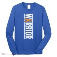 Multiple Sclerosis Warrior Gift Vertical Ms Awareness Ribbon Gift Long Sleeve Shirt thumb 0