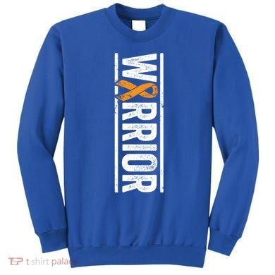 Multiple Sclerosis Warrior Gift Vertical Ms Awareness Ribbon Gift Sweatshirt