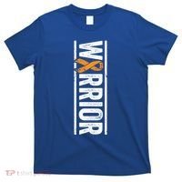 Multiple Sclerosis Warrior Gift Vertical Ms Awareness Ribbon Gift T-Shirt thumb 0