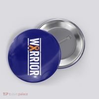 Multiple Sclerosis Warrior Gift Vertical Ms Awareness Ribbon Gift Button thumb 0