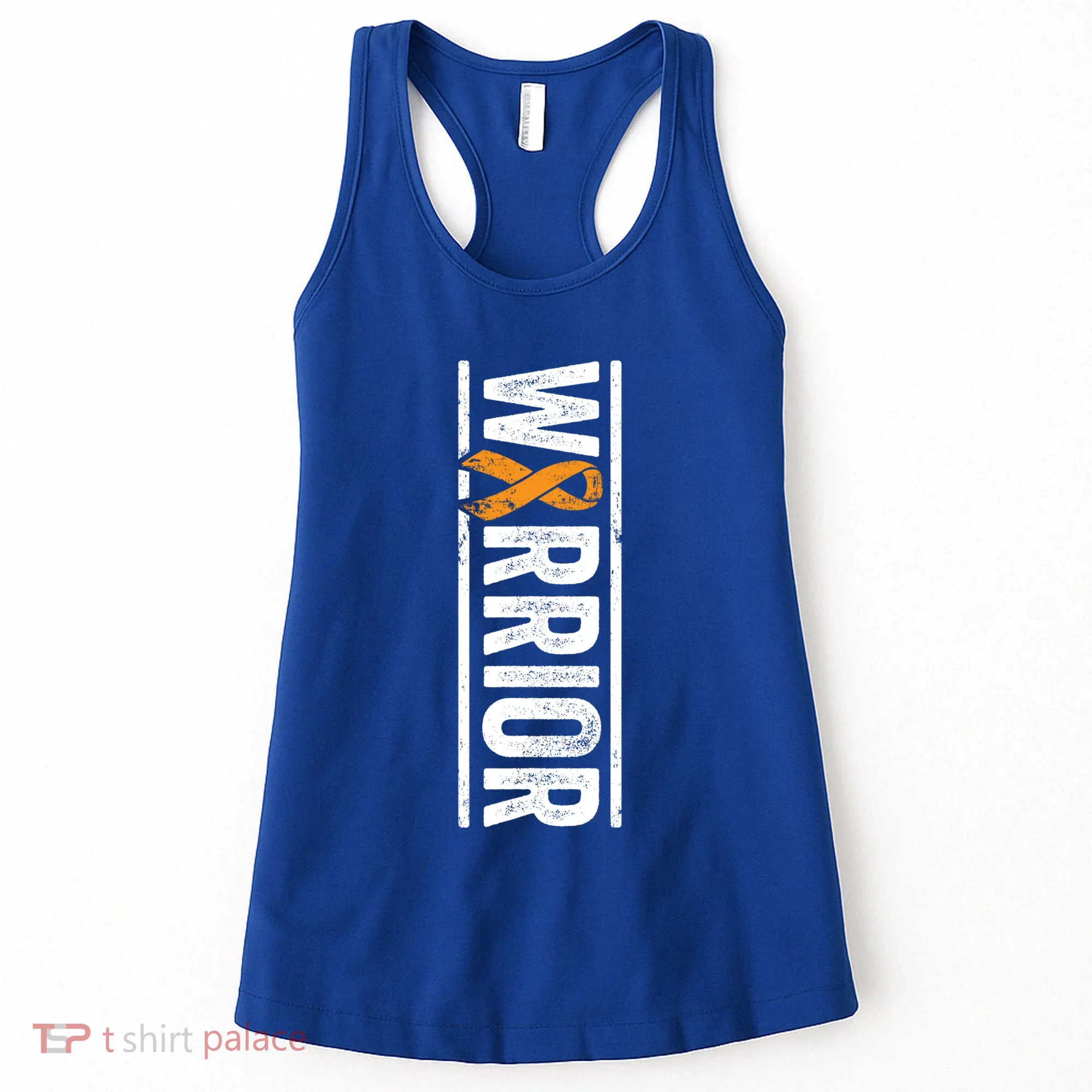 Multiple Sclerosis Warrior Gift Vertical Ms Awareness Ribbon Gift Women's Tank Top