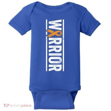 Multiple Sclerosis Warrior Gift Vertical Ms Awareness Ribbon Gift Baby Bodysuit