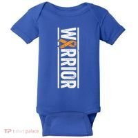 Multiple Sclerosis Warrior Gift Vertical Ms Awareness Ribbon Gift Baby Bodysuit thumb 0