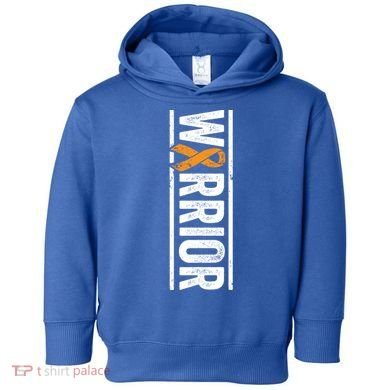 Multiple Sclerosis Warrior Gift Vertical Ms Awareness Ribbon Gift Toddler Hoodie