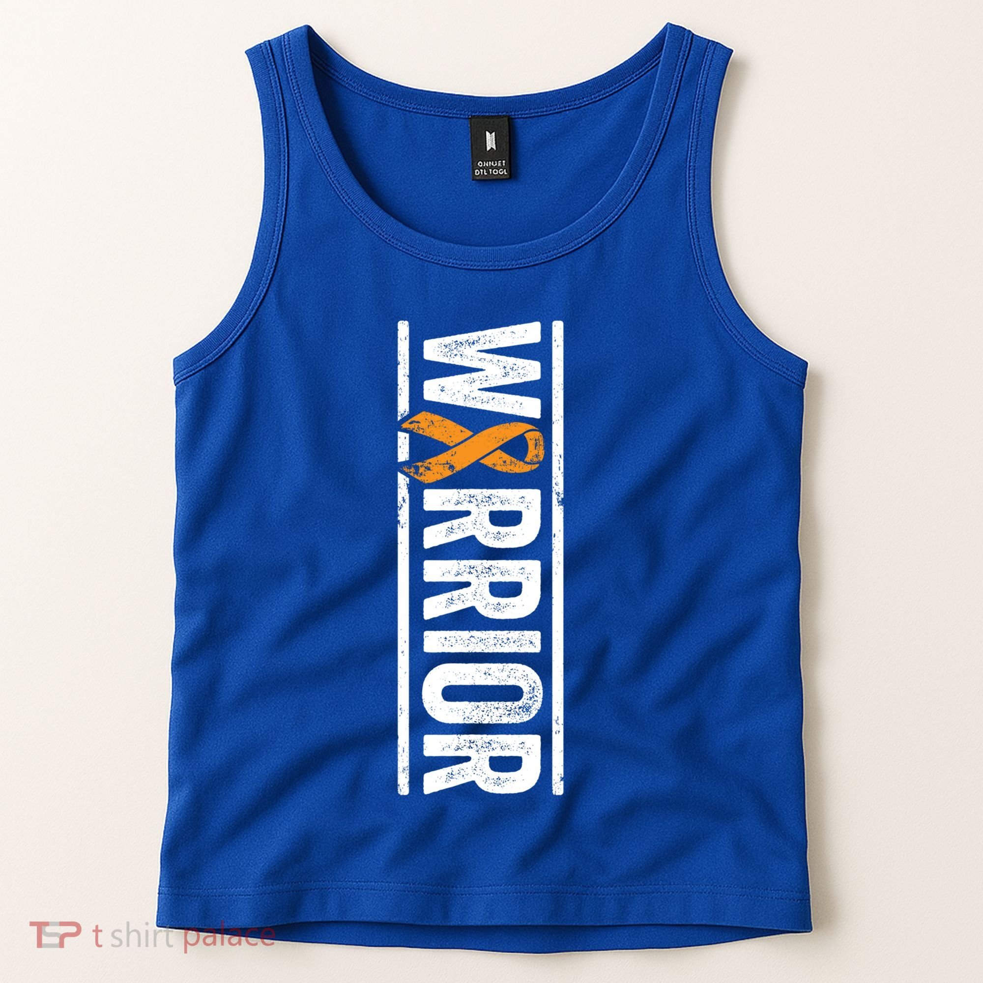 Multiple Sclerosis Warrior Gift Vertical Ms Awareness Ribbon Gift Tank Top