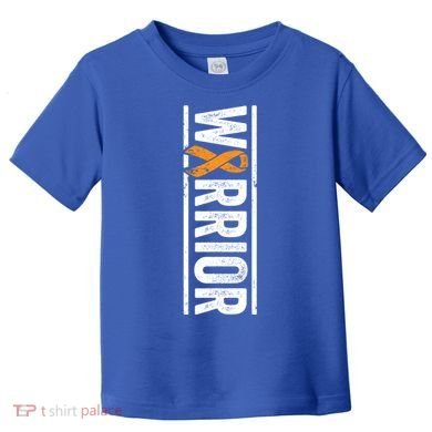 Multiple Sclerosis Warrior Gift Vertical Ms Awareness Ribbon Gift Toddler T-Shirt
