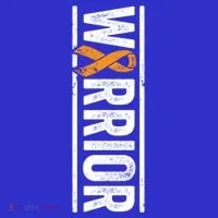 Multiple Sclerosis Warrior Gift Vertical Ms Awareness Ribbon Gift Women's Long Sleeve Shirt thumb 2