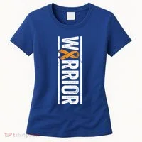 Multiple Sclerosis Warrior Gift Vertical Ms Awareness Ribbon Gift Women's T-Shirt thumb 0