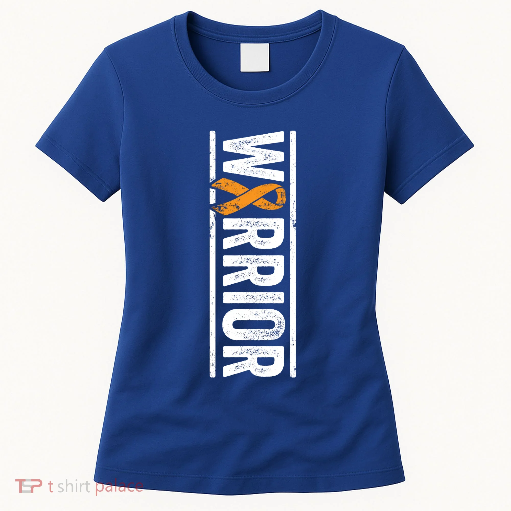 Multiple Sclerosis Warrior Gift Vertical Ms Awareness Ribbon Gift Women's T-Shirt