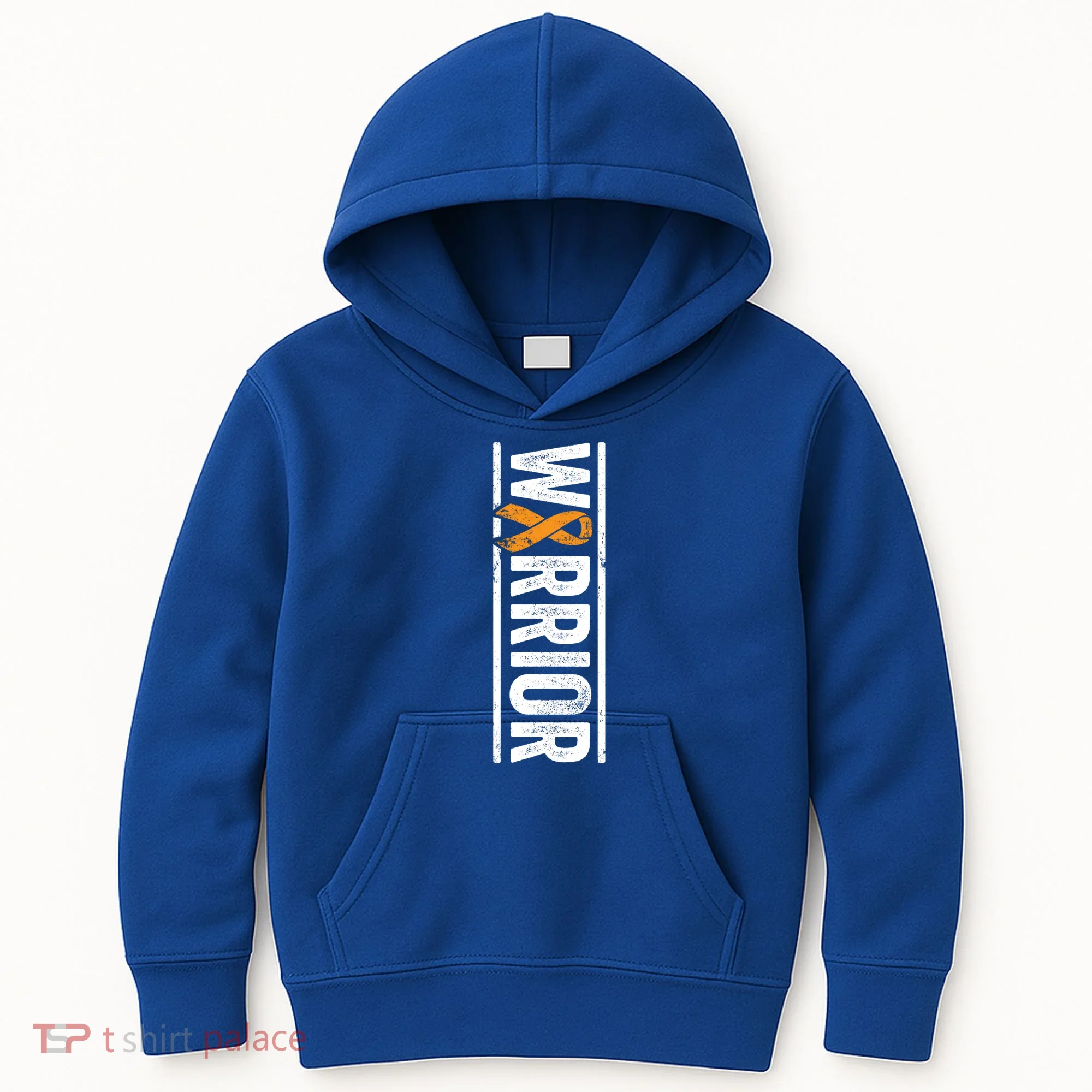 Multiple Sclerosis Warrior Gift Vertical Ms Awareness Ribbon Gift Kids Hoodie