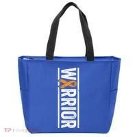 Multiple Sclerosis Warrior Gift Vertical Ms Awareness Ribbon Gift Tote Bag thumb 0