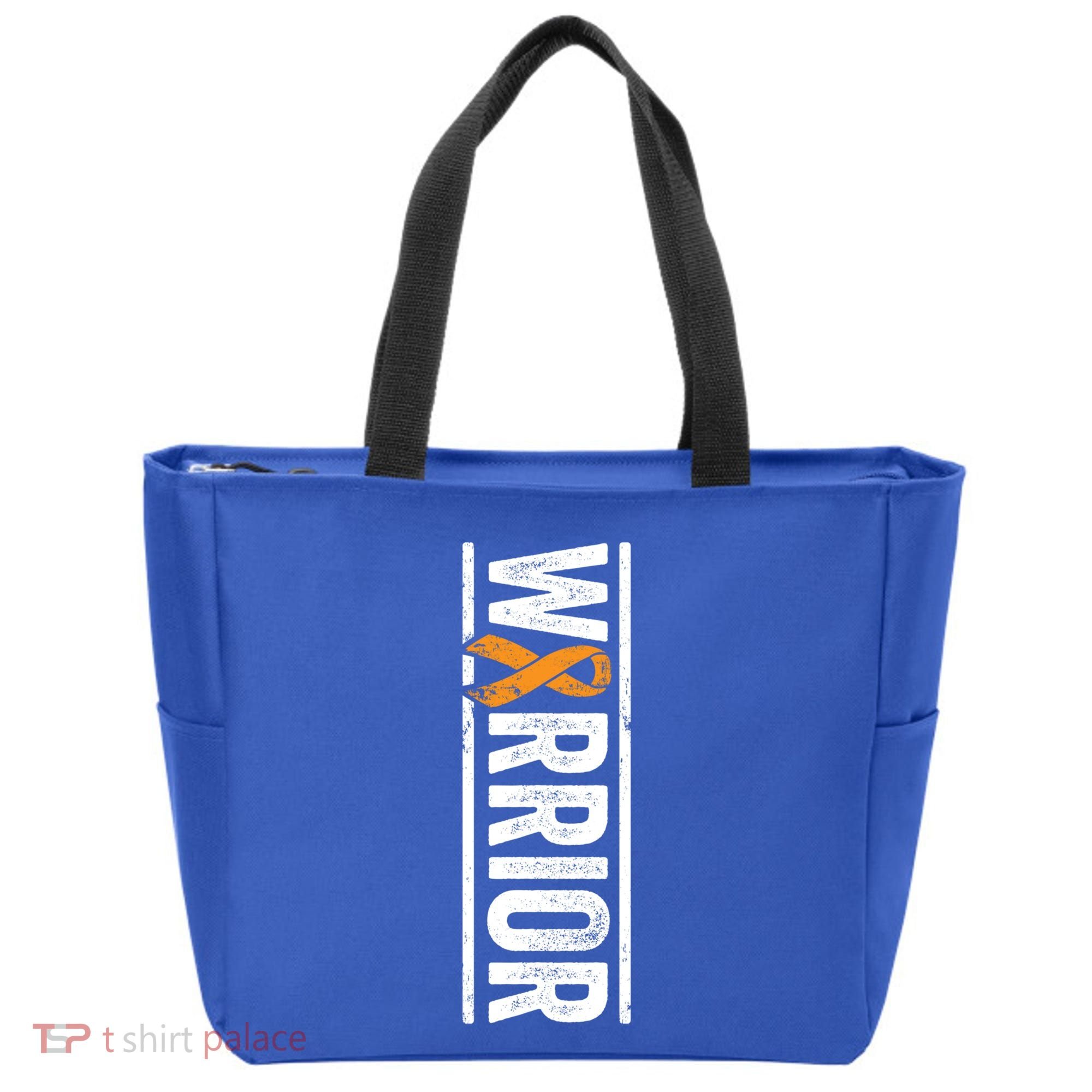 Multiple Sclerosis Warrior Gift Vertical Ms Awareness Ribbon Gift Tote Bag